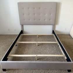 Queen Size Upholstered Headboard and Frame