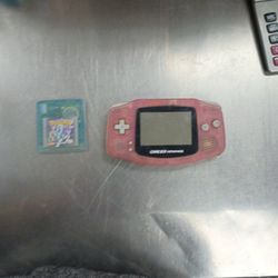 Game Boy Advanced W/ Pokemon Crystal Game