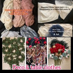 Party accessories/tablecloths/decoration