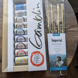 Gamblin oil Paints And imperial Brushes