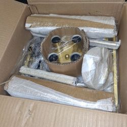 LMQNINE Modern Foyer Chandelier, Black Crystal Chandelier Entryway Light Fixture,