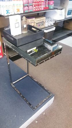 Mirrored side table brand new