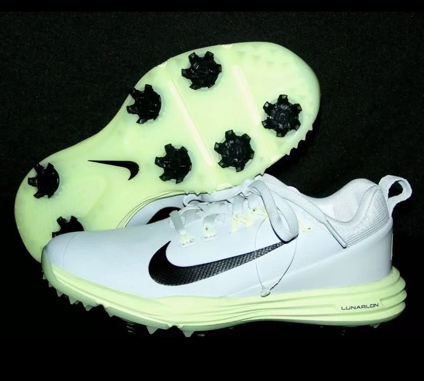 Nike Lunar Command Golf Shoes Wolf Grey Volt Green Women