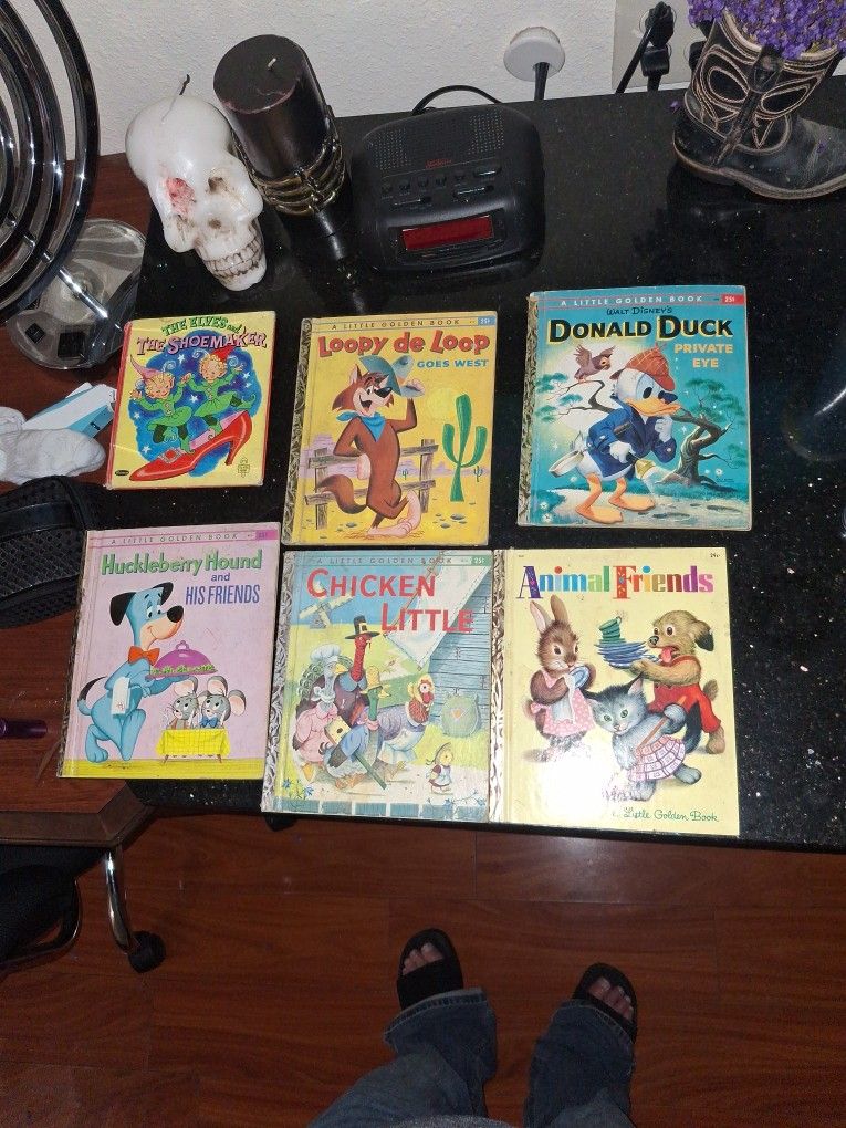 Little Golden Books (5)  Vintage Childrens Books 5 For 20