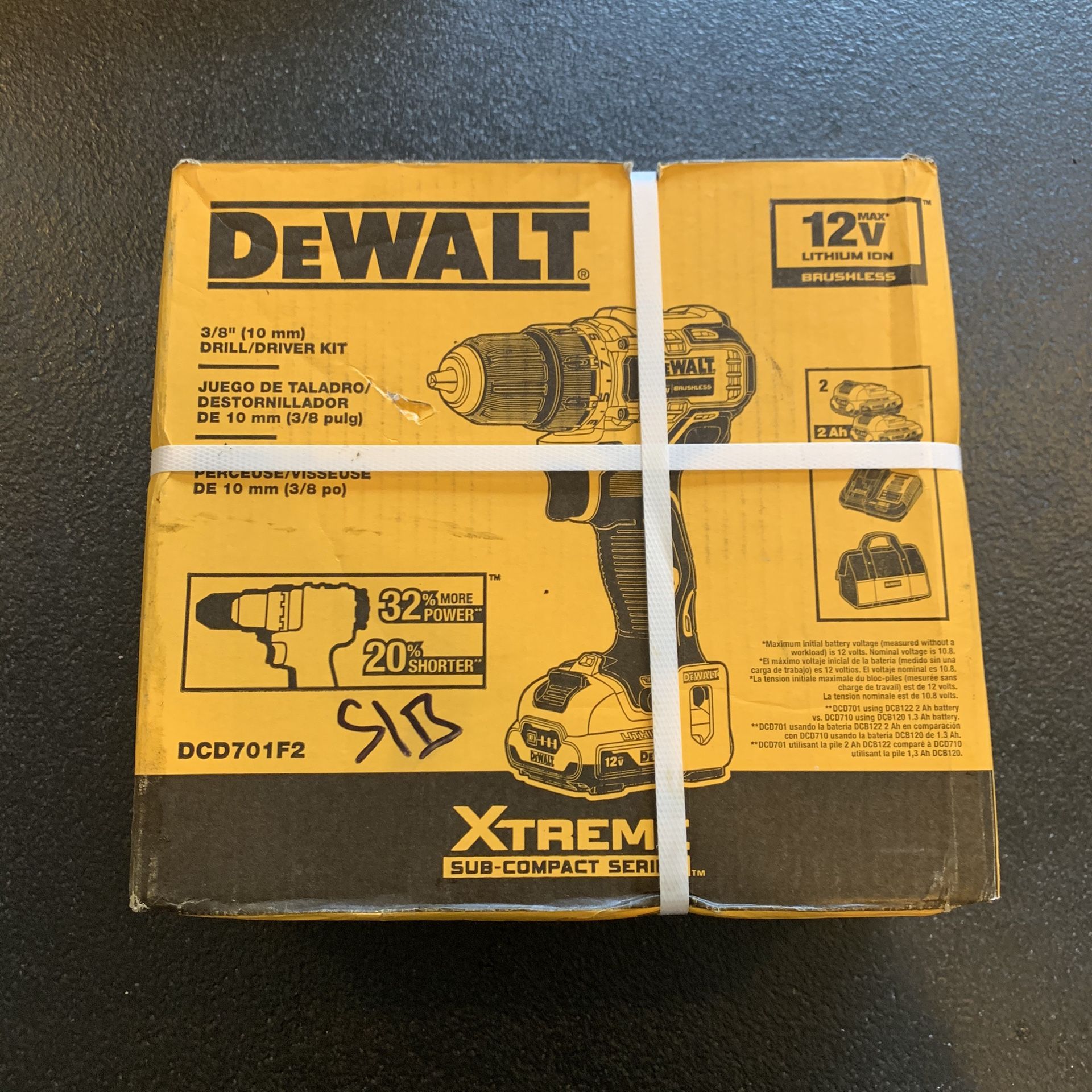 DEWALT XTREME 12-Volt Max 3/8-in Brushless Cordless Drill (Charger Included and 2-Batteries Included)