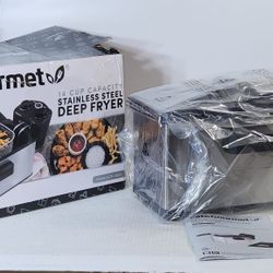 Elite Gourmet EDF-3500 Electric Immersion Deep Fryer. Removable Basket, #813