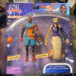 Space Jam Lebron James And White Mamba Acting Figure
