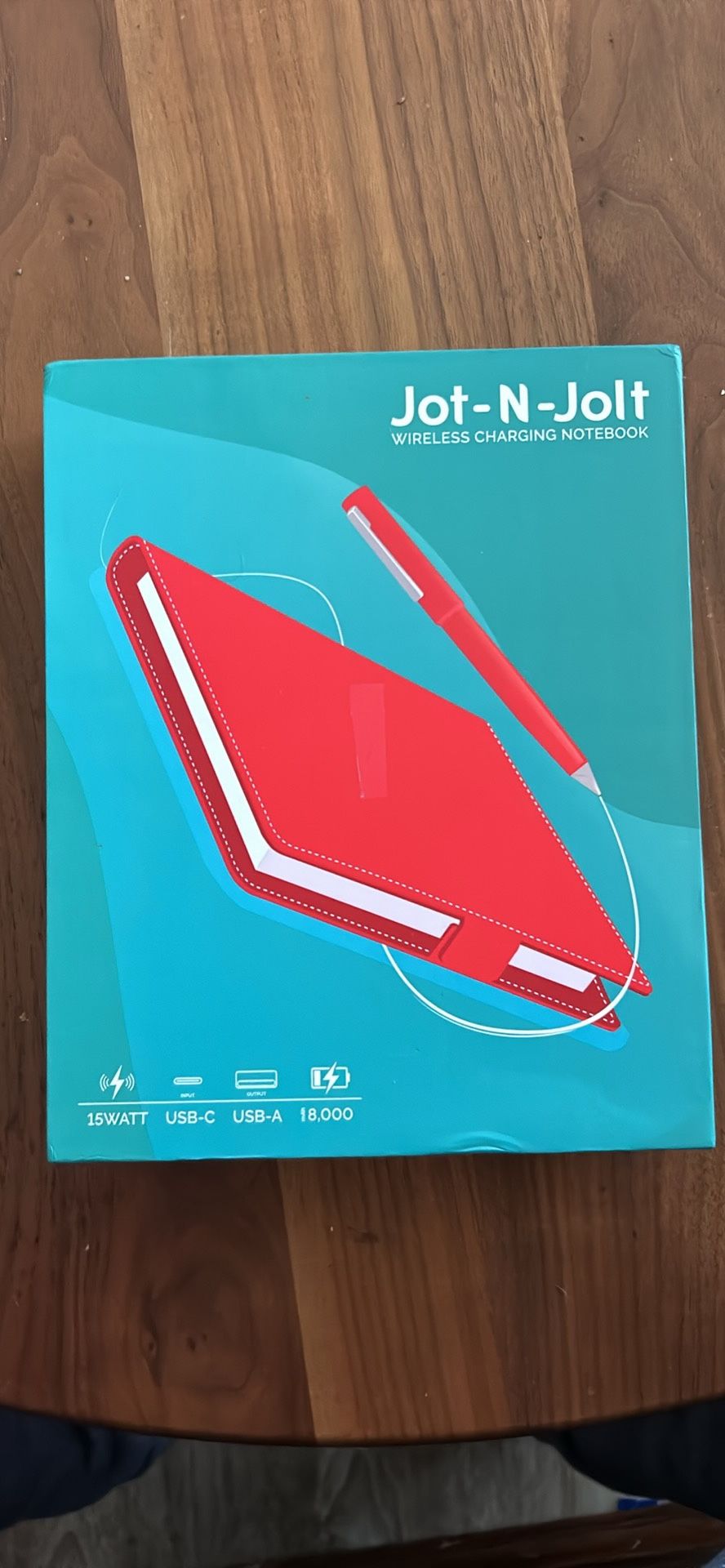 Jot N Jolt Wireless Charging Notebook