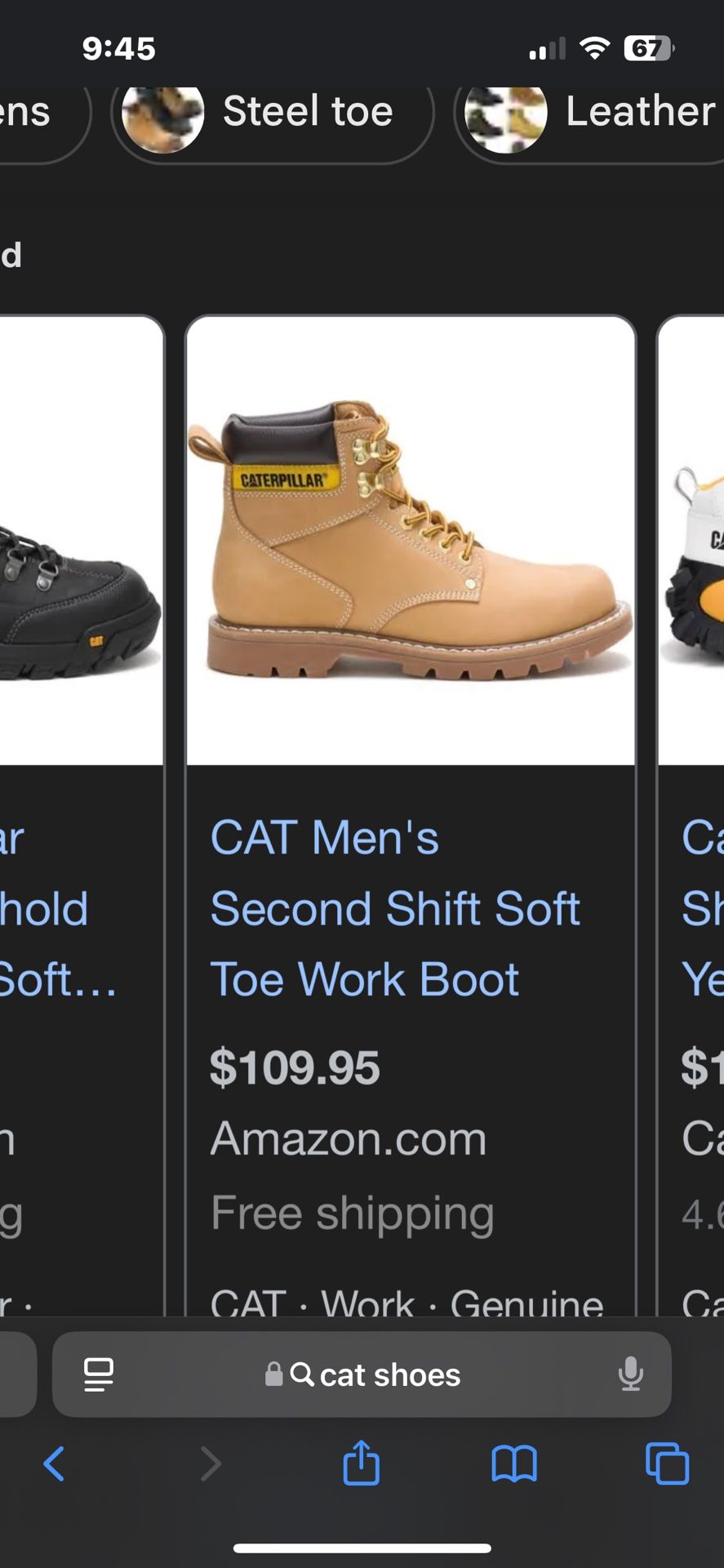 Cat Men’s Work Boots