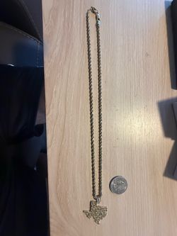 Rope Chain with Texas Pendant
