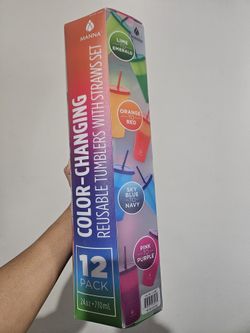 New Cups With Straws