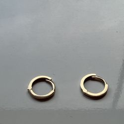 14k Gold Huggie Earrings