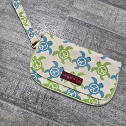 Vegan Bungalow 360 Peace Turtle Wristlet