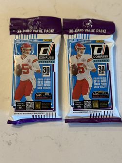2025 Panini Donruss NFL Football Trading Card Value Pack Lot of 2 New Sealed