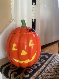 Pumpkin candy jar