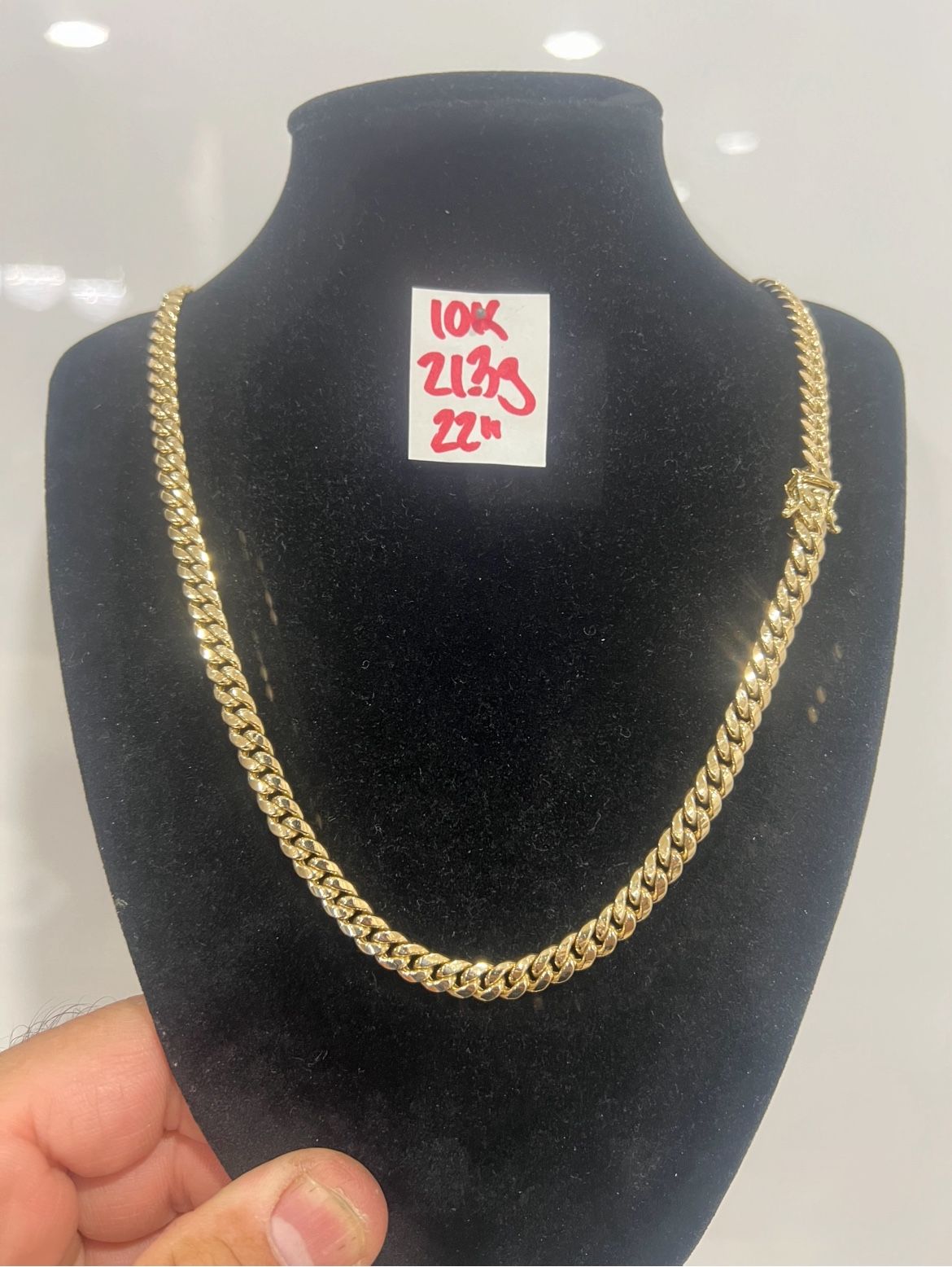 10K Yellow Gold Chain For Wedding 21.3Gr 22 Inches Long 
