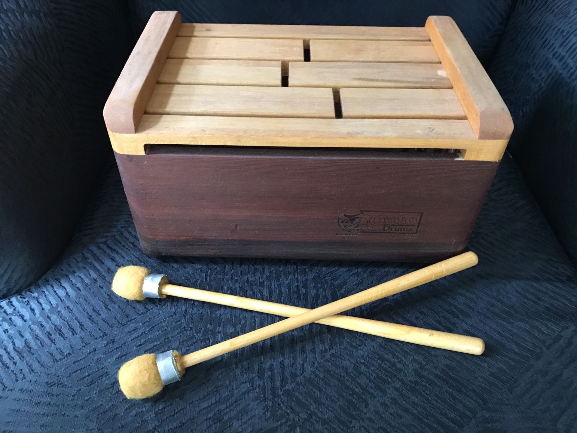 Gato brand wood tong drum.