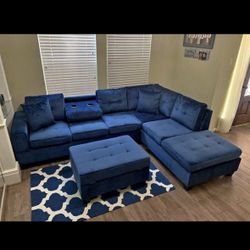 New Sectional + Ottoman 