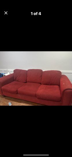 Red Couch With Pull Out Bed Queen