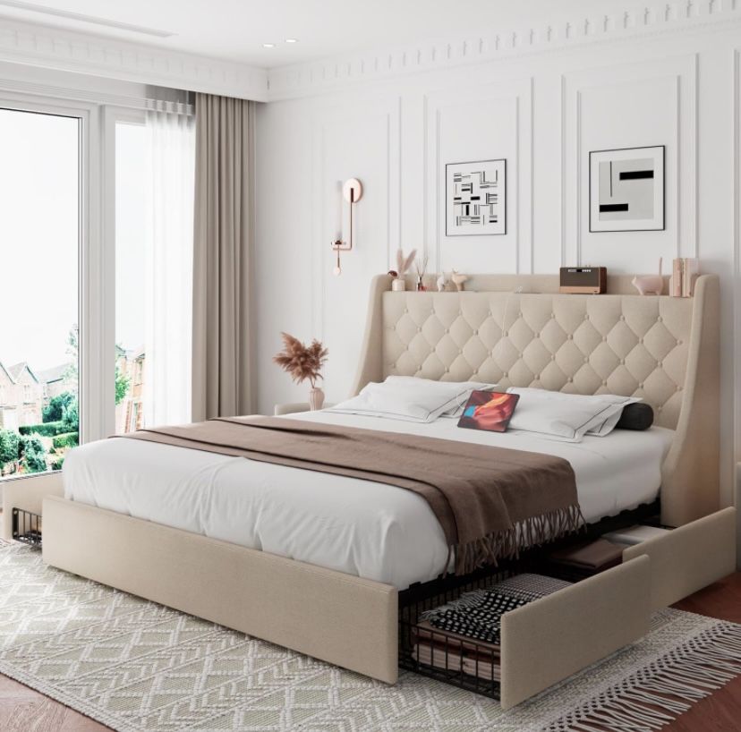 New Bed Frame With Storage