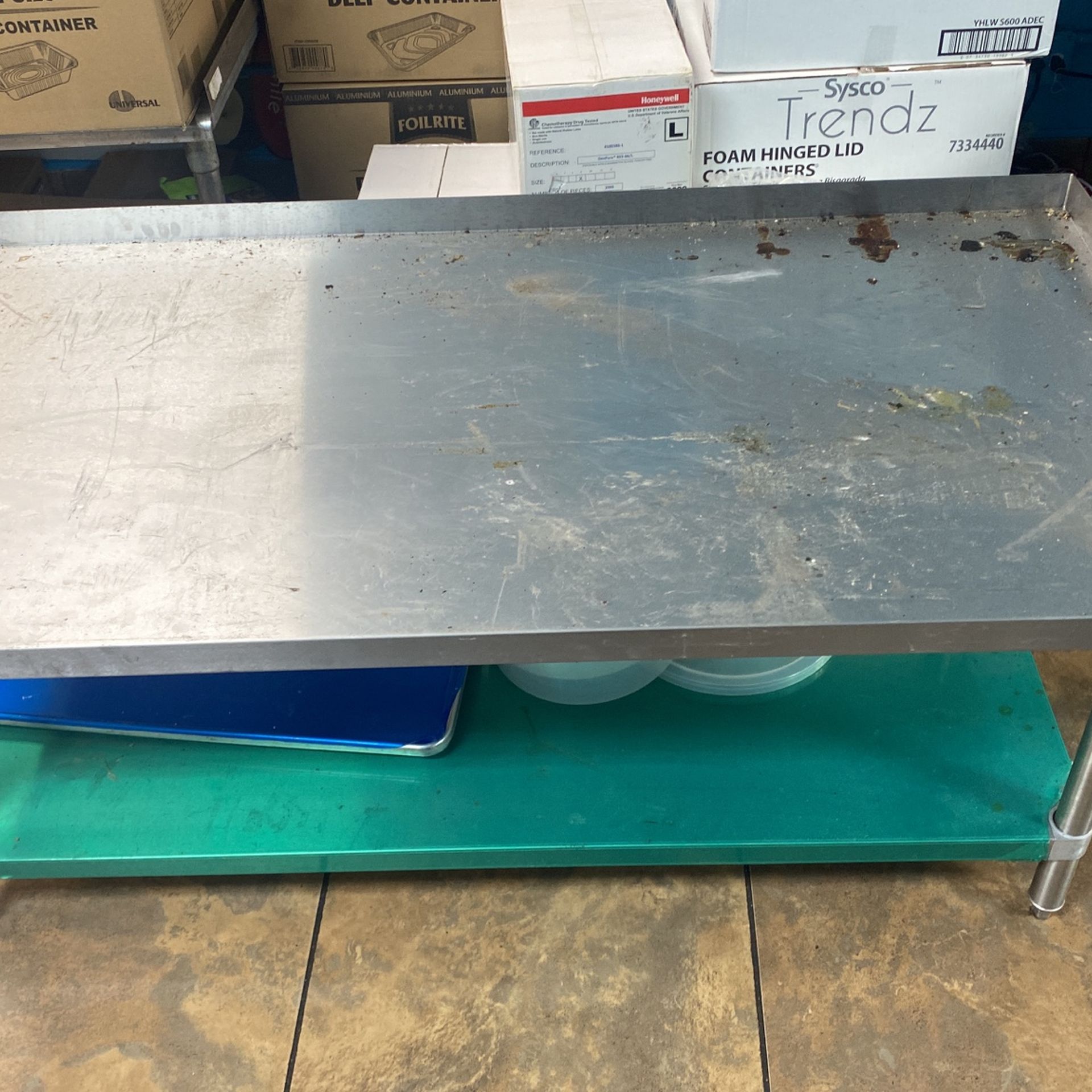 Stainless Steel Kitchen Table 