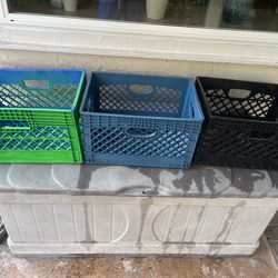 Plastic milk Crates bike e-bike rack storage