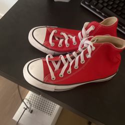 Chuck Taylor All Star Canvas (Red) Cheap woman’s 7 mans 5