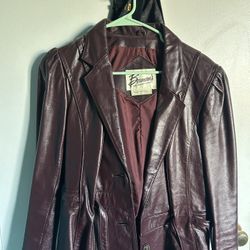 Bermans Women’s Plum Leather Jacket 
