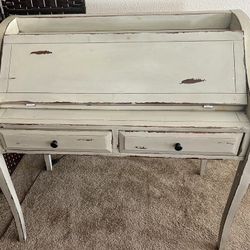 French Country Writing Desk – Distressed Farmhouse Chic ✨