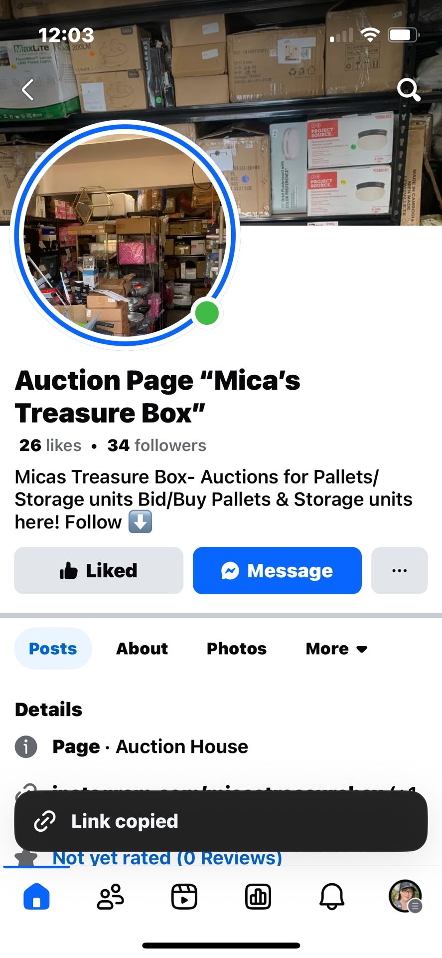 Join My Facebook Auctions Page 