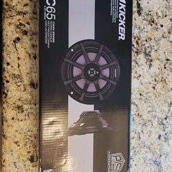 Brand new Kicker 6.5" PSC Powersport UTV Boat Marine Coax speakers 