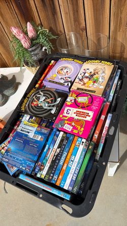 Hundreds of dvds and blue rays