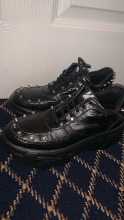 Black platform shoes