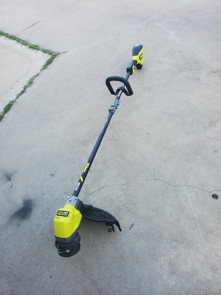 grass trimmer ryobi 40v weed eater battery