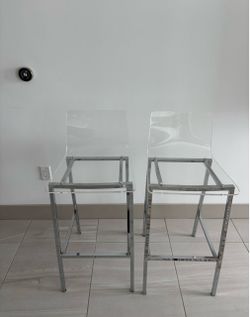 Bar Height Acrylic Stools