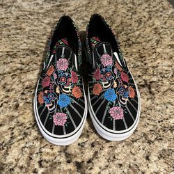 Vans Day Of The Dead Unisex Slip Ons 