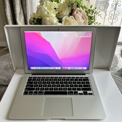 Apple MacBook Air Laptop A1466 13” Laptop Intel i5 4GB RAM 128GB SSD MacOS Monterey - $179.  Fast and ready for use.