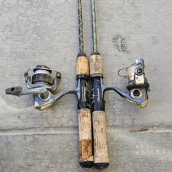 Vintage Shakespeare Bass Outdoor Light Action Fishing Rod Pole 2/Accessories Used