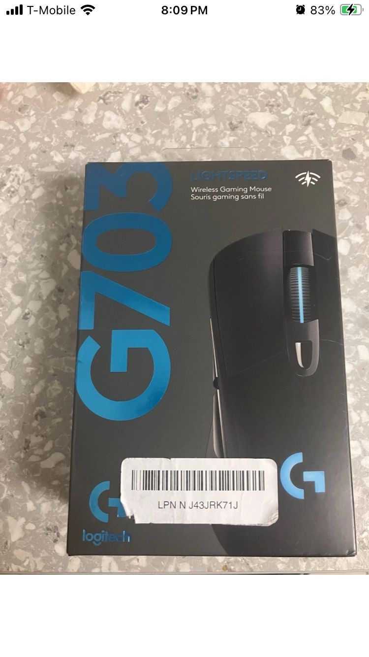 New Logitech G703 Lightspeed Wireless Optical Gaming Mouse