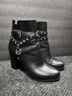 Michael Kors Preston studded leather ankle boots
