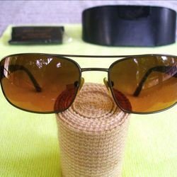 RARE Vintage Persol 2279-S 834 58/17 130 James Bond 007 ITALY Polarized Aviator Sunglasses Brown with Case