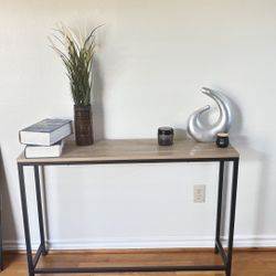 Modern Console / Entryway Table – Black Metal Frame – $50 OBO