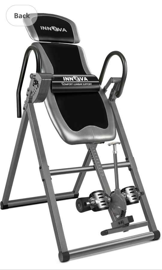 Innova Inversion Table with Adjustable Headrest, Reversible Ankle Holders, and 300 lb Weight Capacity