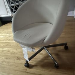White Leather Desk Chair Ikea 