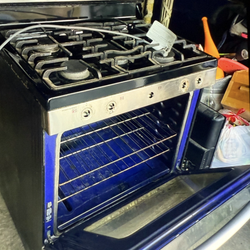 Oven convection stainless gas