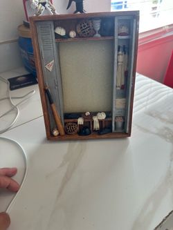 Baseball picture frame