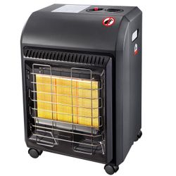 Portable Propane Radiant Heater 18,000 BTU - Heats Up to 450 Sq.Ft, Ultra Quiet LP Gas Heater 