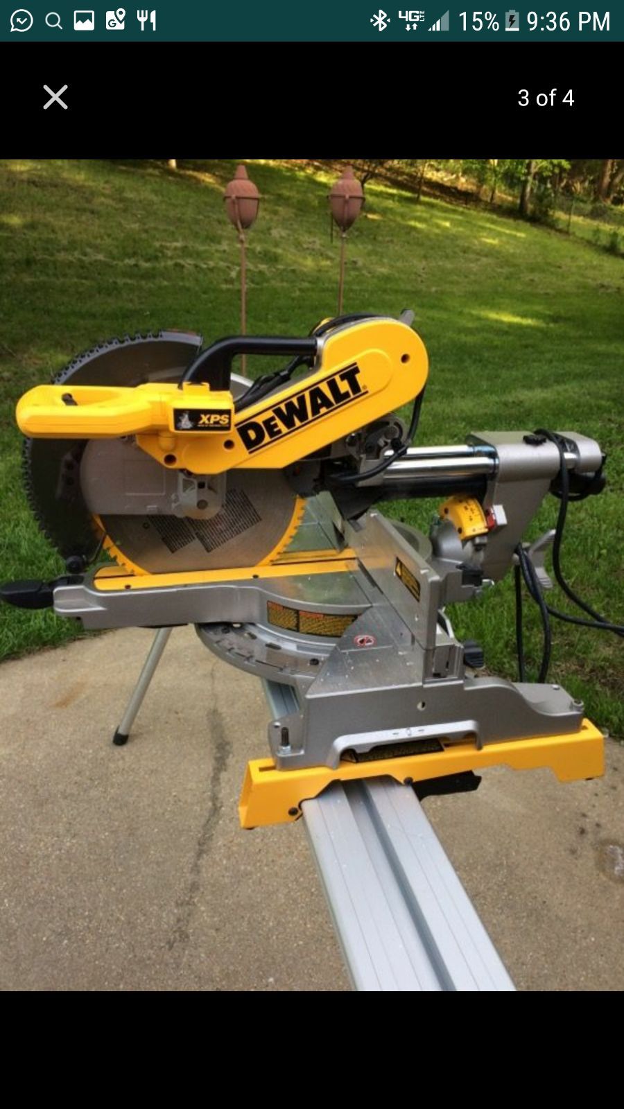 Saw dewalt #12 deslisable Trae mesa incorporada está casi nueva y trae todos los accesorios