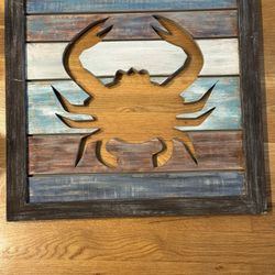 Wood Crab Cut Out