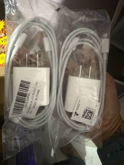 Chargers- fast charge- 2 pack C to lightening with blocks - c port